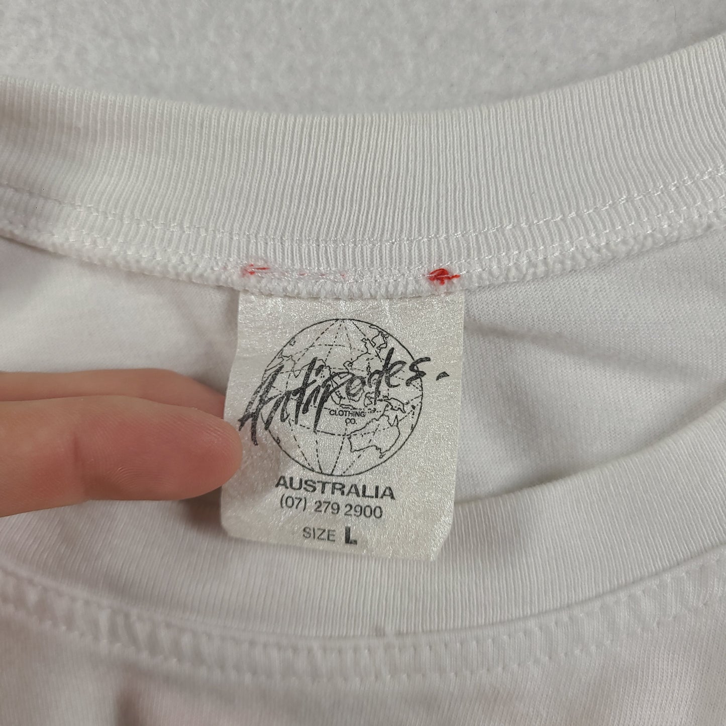 Vintage 1992 Malfunction Shirt Size L Surf White Gold Coast Adult Mens Tee