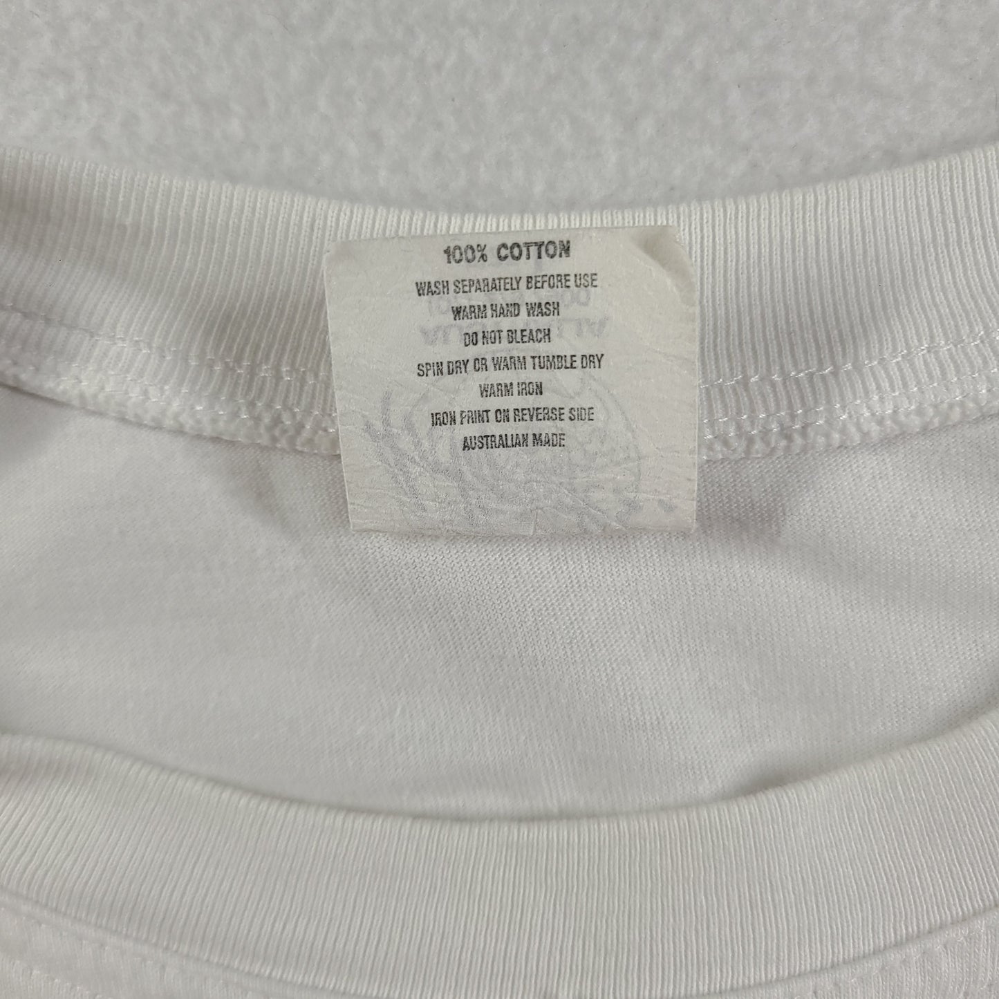 Vintage 1992 Malfunction Shirt Size L Surf White Gold Coast Adult Mens Tee
