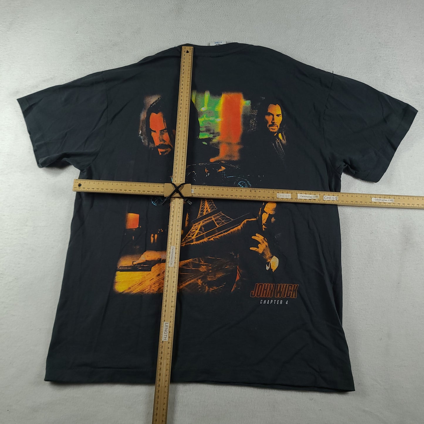 John Wick Shirt Bootleg Black Short Sleeve Graphic Tee Size XL