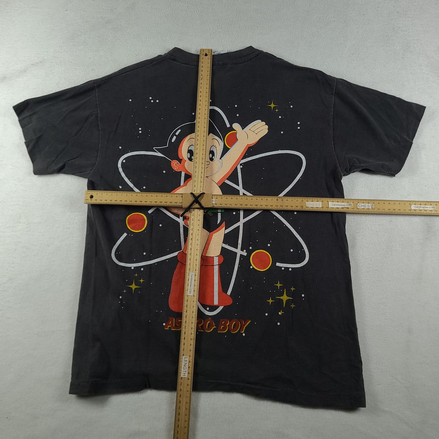 Astroboy Shirt Bootleg Short Sleeve Graphic Tee Black Size L