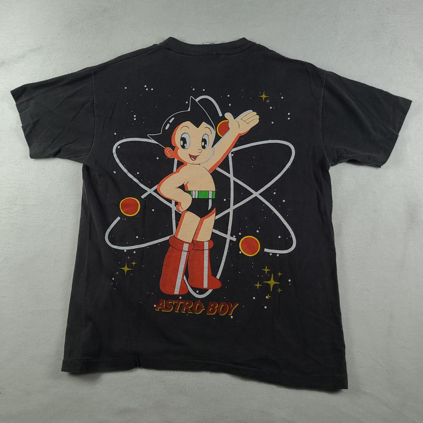 Astroboy Shirt Bootleg Short Sleeve Graphic Tee Black Size L