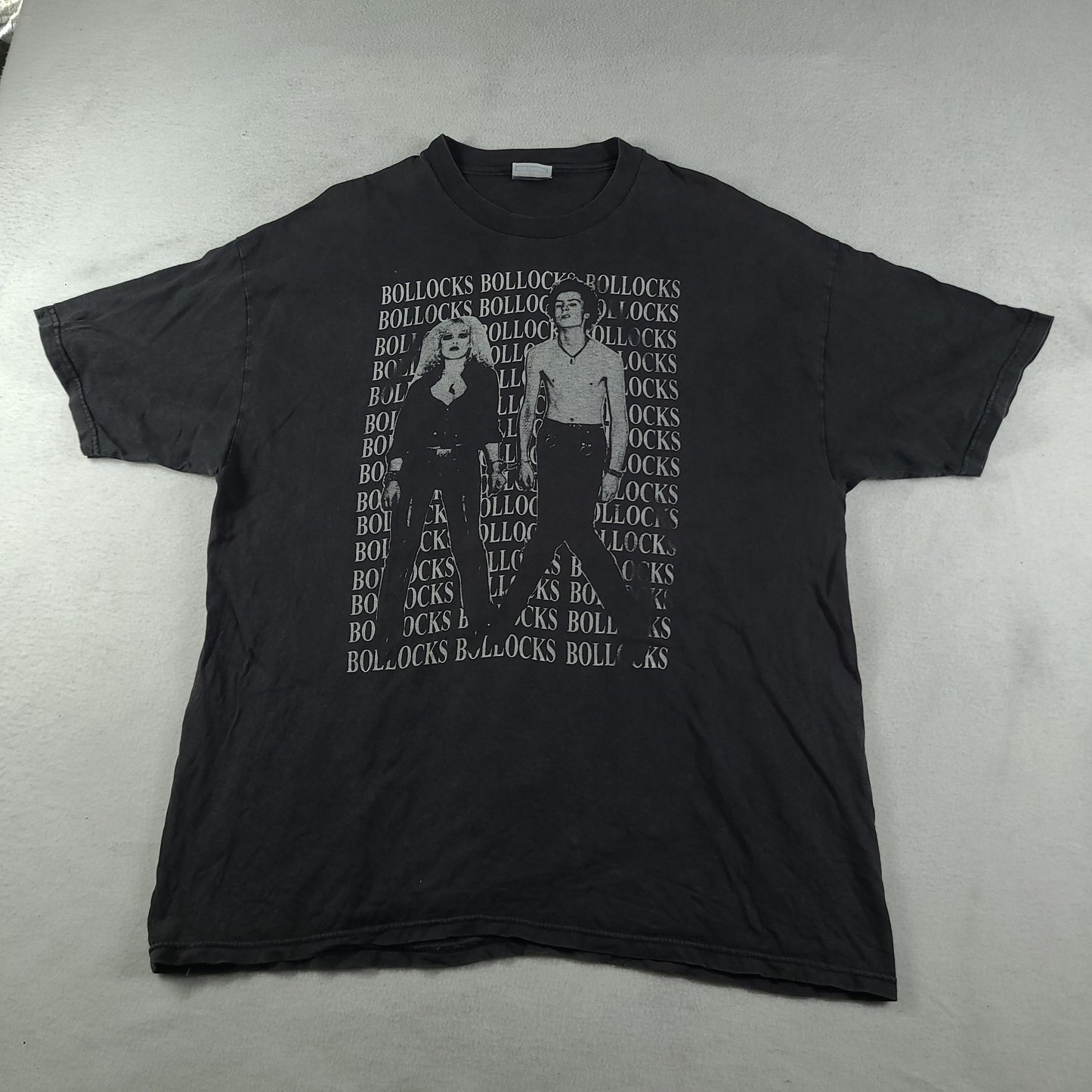 Sex Pistols Shirt Sid and Nancy Hanes XL Black Faded Graphic Tee