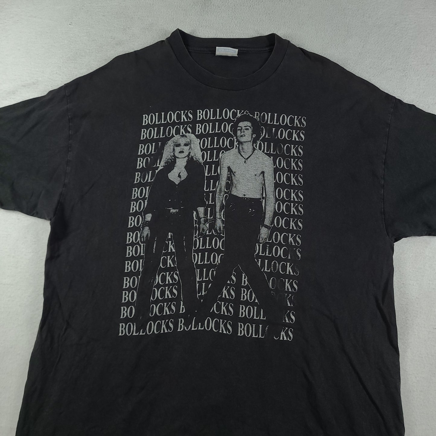 Sex Pistols Shirt Sid and Nancy Hanes XL Black Faded Graphic Tee