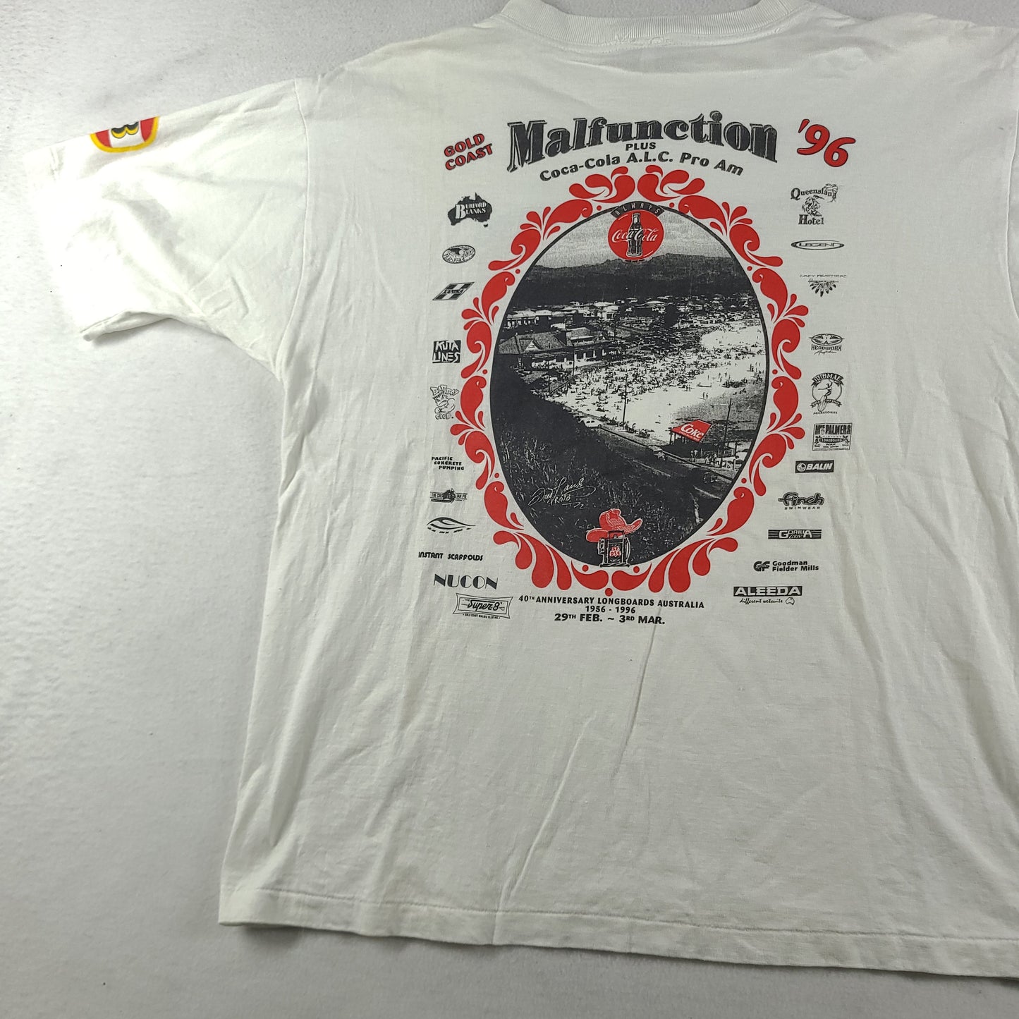 Vintage 1996 Malfunction Shirt Size L Short Sleeve Graphic Tee Adult Casual