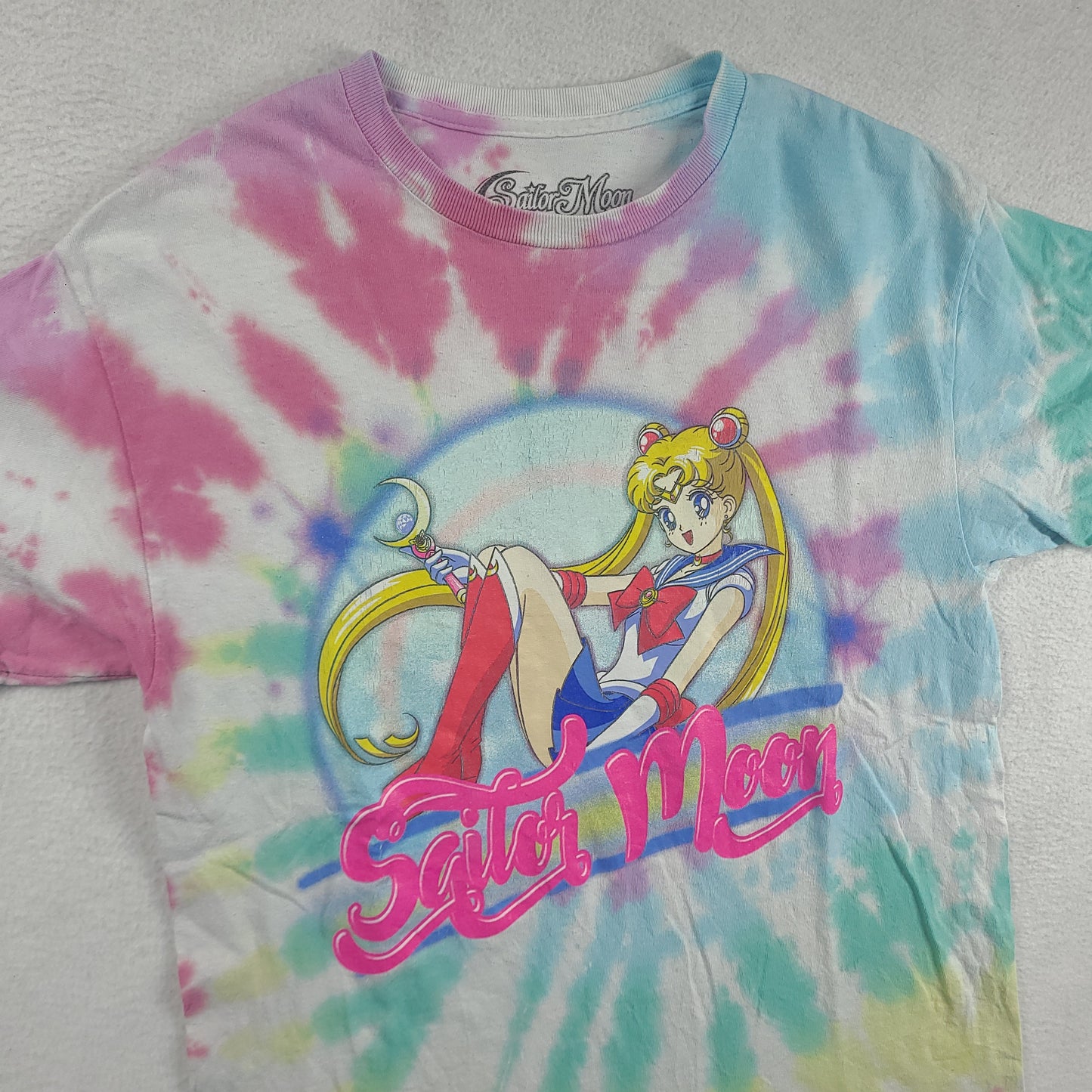 Sailor Moon Shirt Tie Dye Size M Short Sleeve Graphic Tee