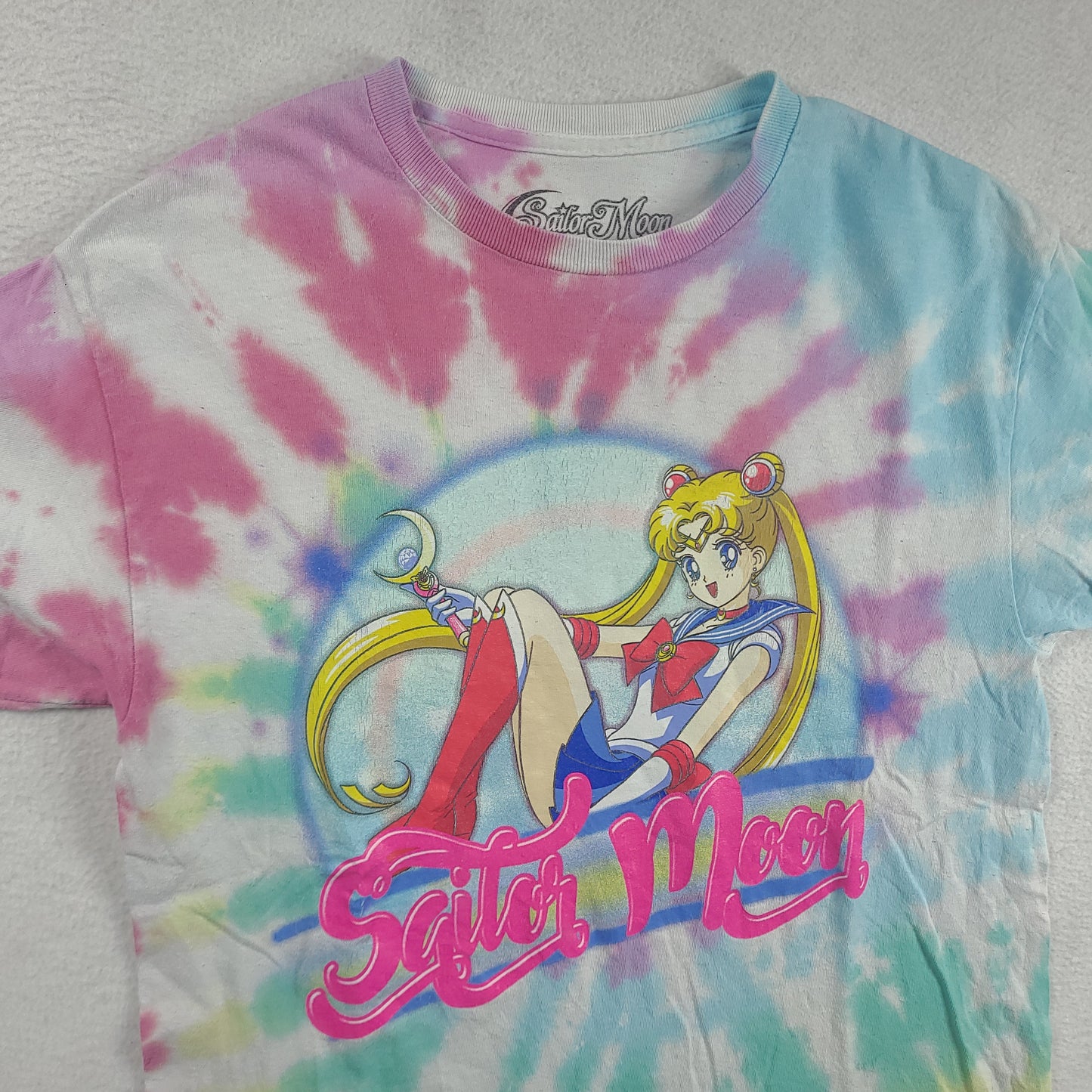 Sailor Moon Shirt Tie Dye Size M Short Sleeve Graphic Tee