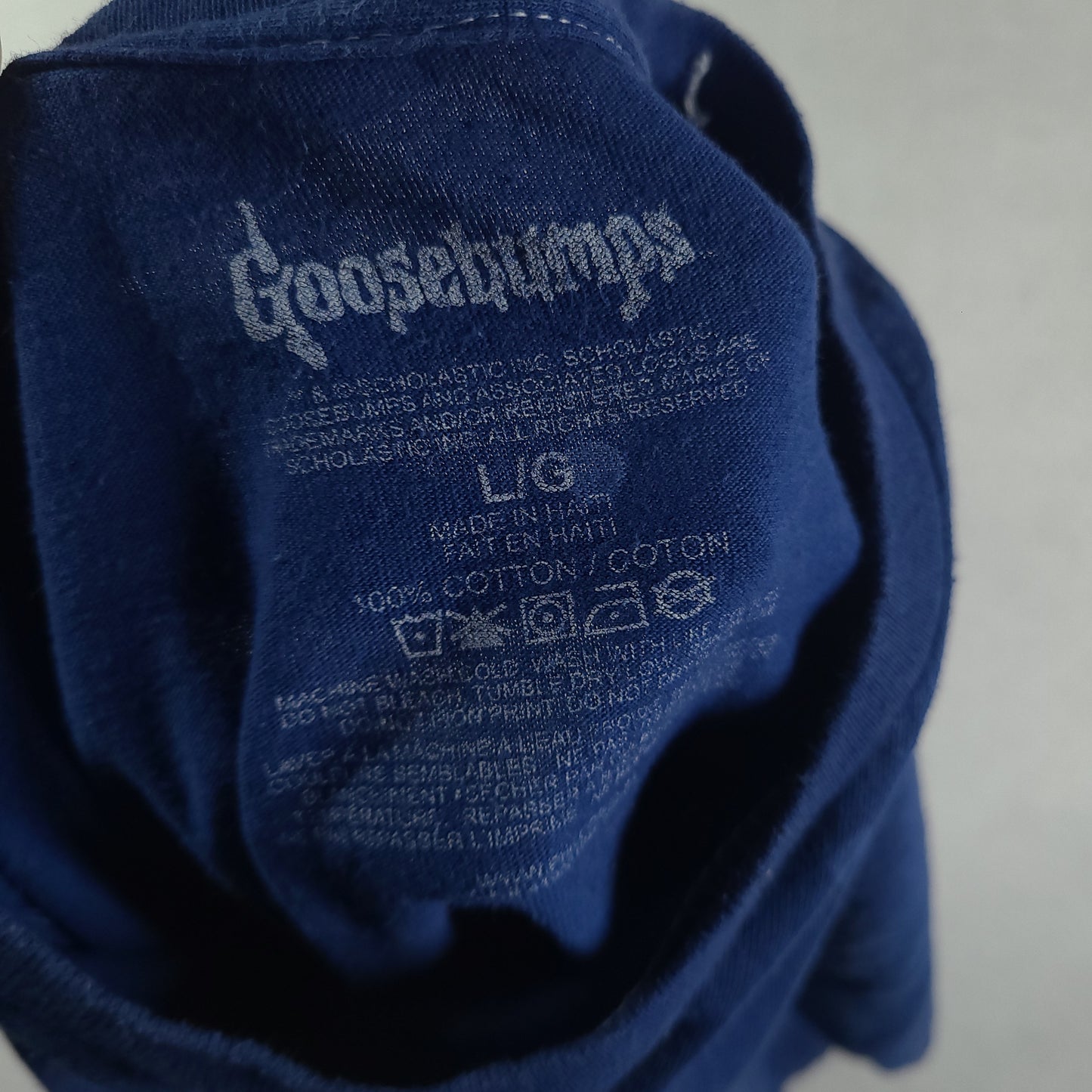 Goosebumps Shirt Size L Halloween Graphic Tee Jack Lanterns RL Stine