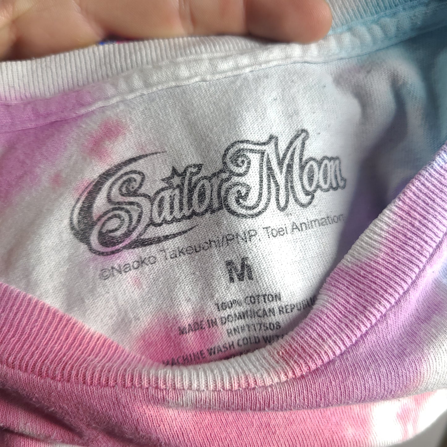 Sailor Moon Shirt Tie Dye Size M Short Sleeve Graphic Tee