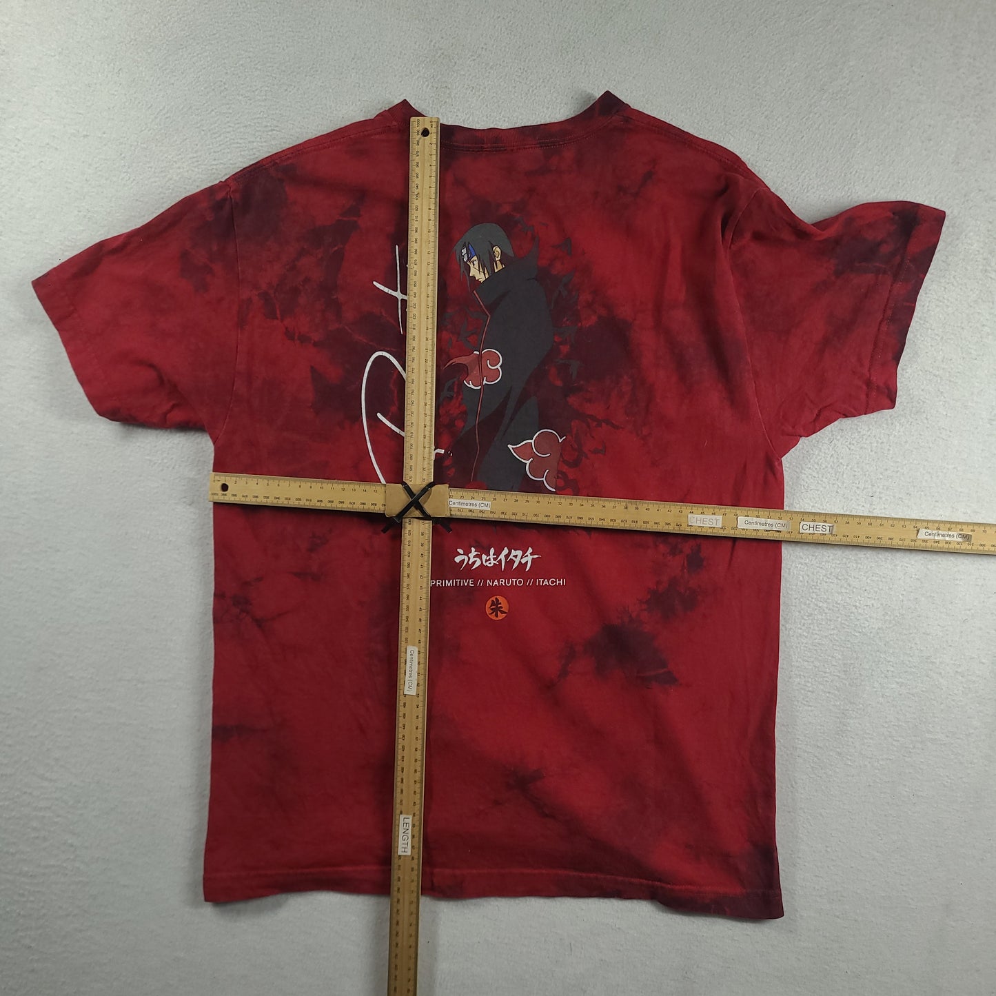 Naruto x Primitive Shirt Size M Itachi Red Graphic Tee