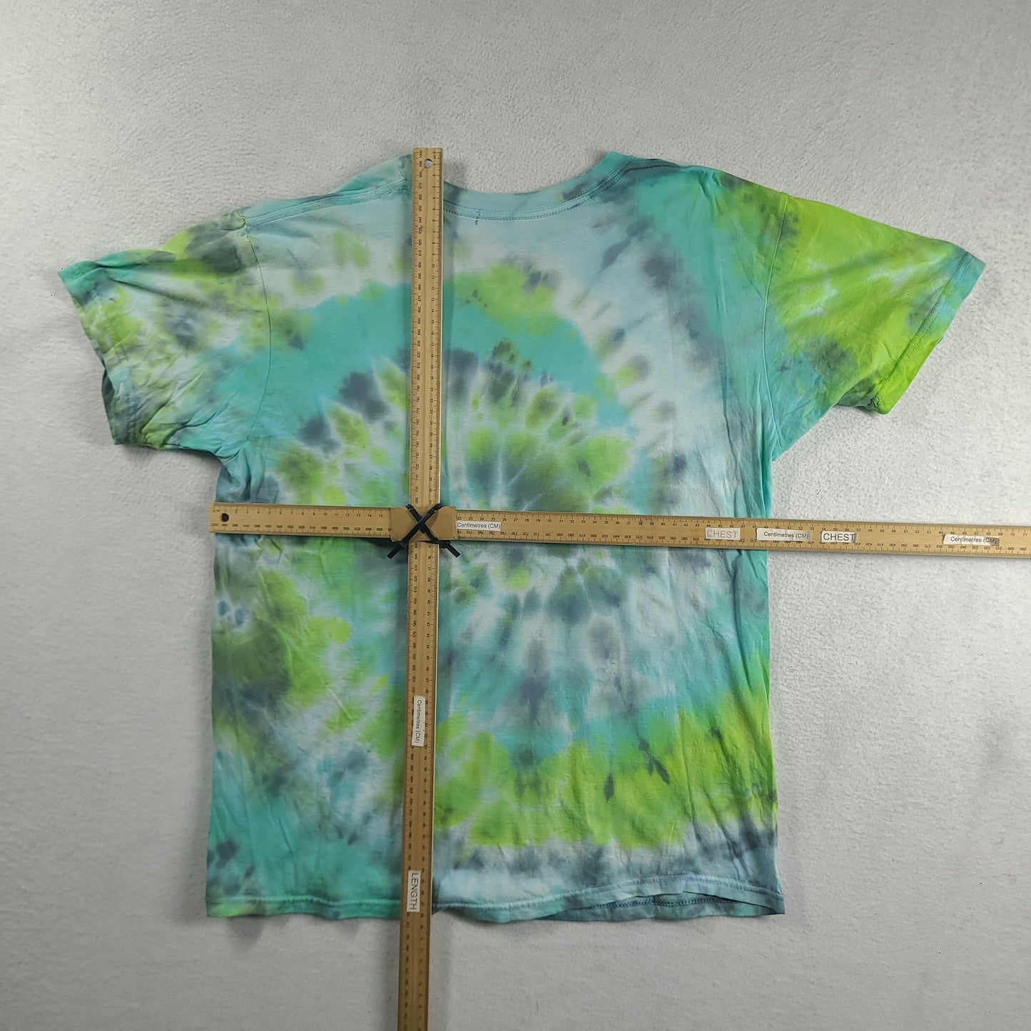 Justin Bieber Shirt Green Size L Tie Dye Short Sleeve Graphic Tee