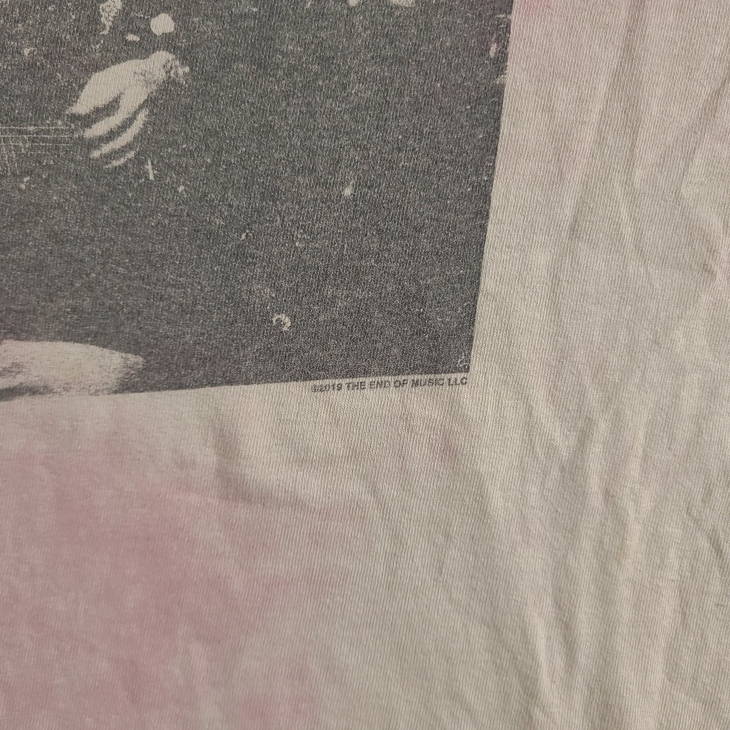 Kurt Cobain Shirt Size L Grey Short Sleeve Graphic Tee Adult Casual