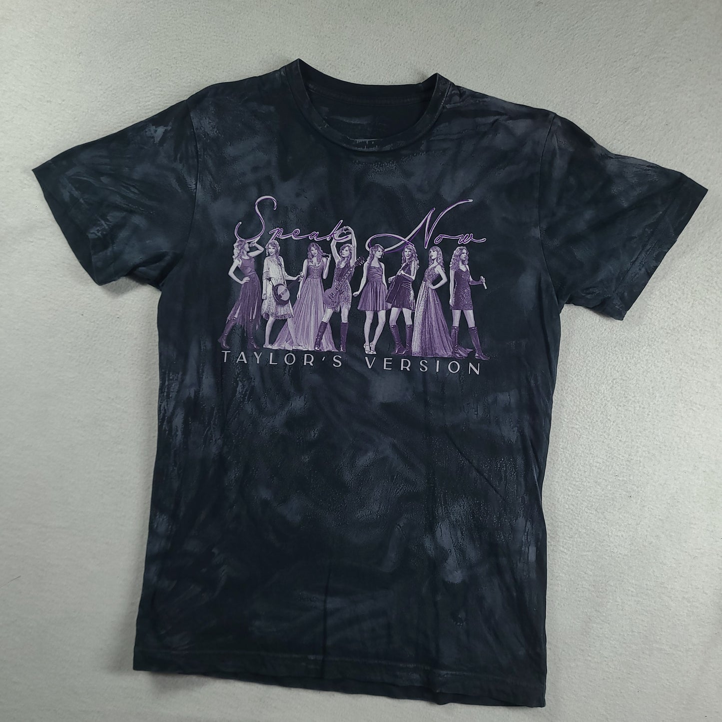 Taylor Swift Shirt Blue Short Sleeve Graphic Tee Speak Now Taylors Version Size M