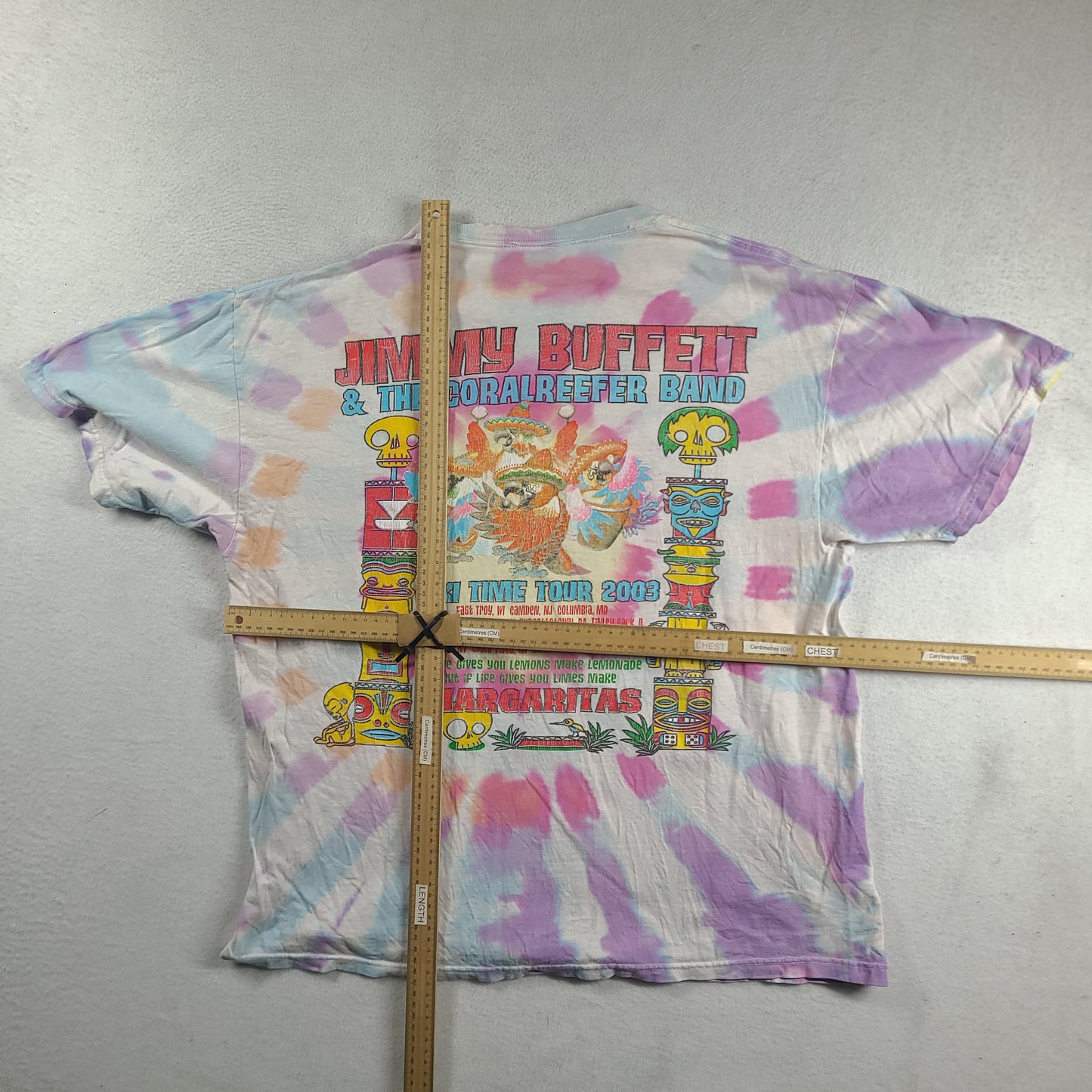 Jimmy Buffett Shirt 2003 Tiki Time Tour Size XL Short Sleeve Graphic