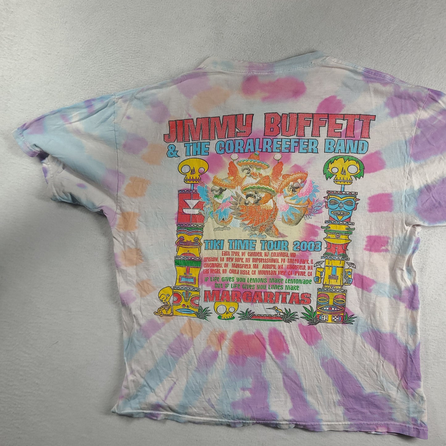 Jimmy Buffett Shirt 2003 Tiki Time Tour Size XL Short Sleeve Graphic