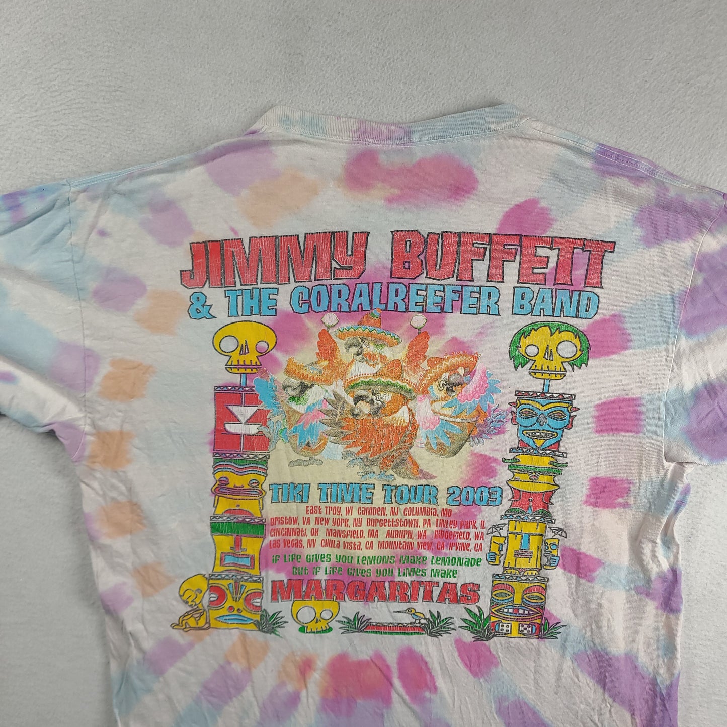 Jimmy Buffett Shirt 2003 Tiki Time Tour Size XL Short Sleeve Graphic