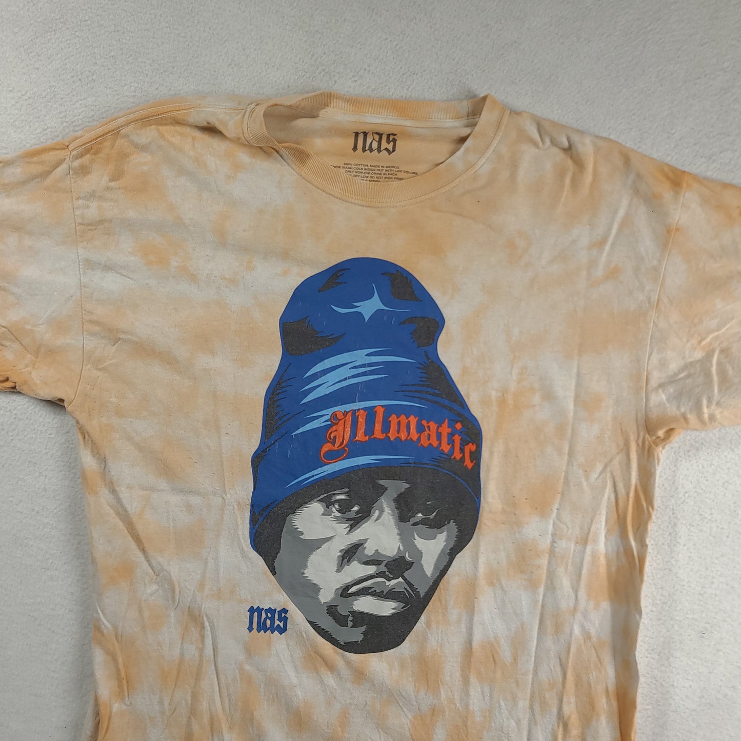 Nas Shirt Size L Cotton Short Sleeve Graphic Tee Adult 90s Hip Hop