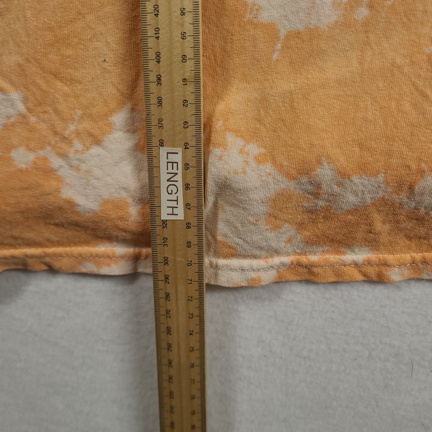 Wu Tang Shirt Size 2XL Cotton Orange Tie Dye Short Sleeve Graphic Tee Rap