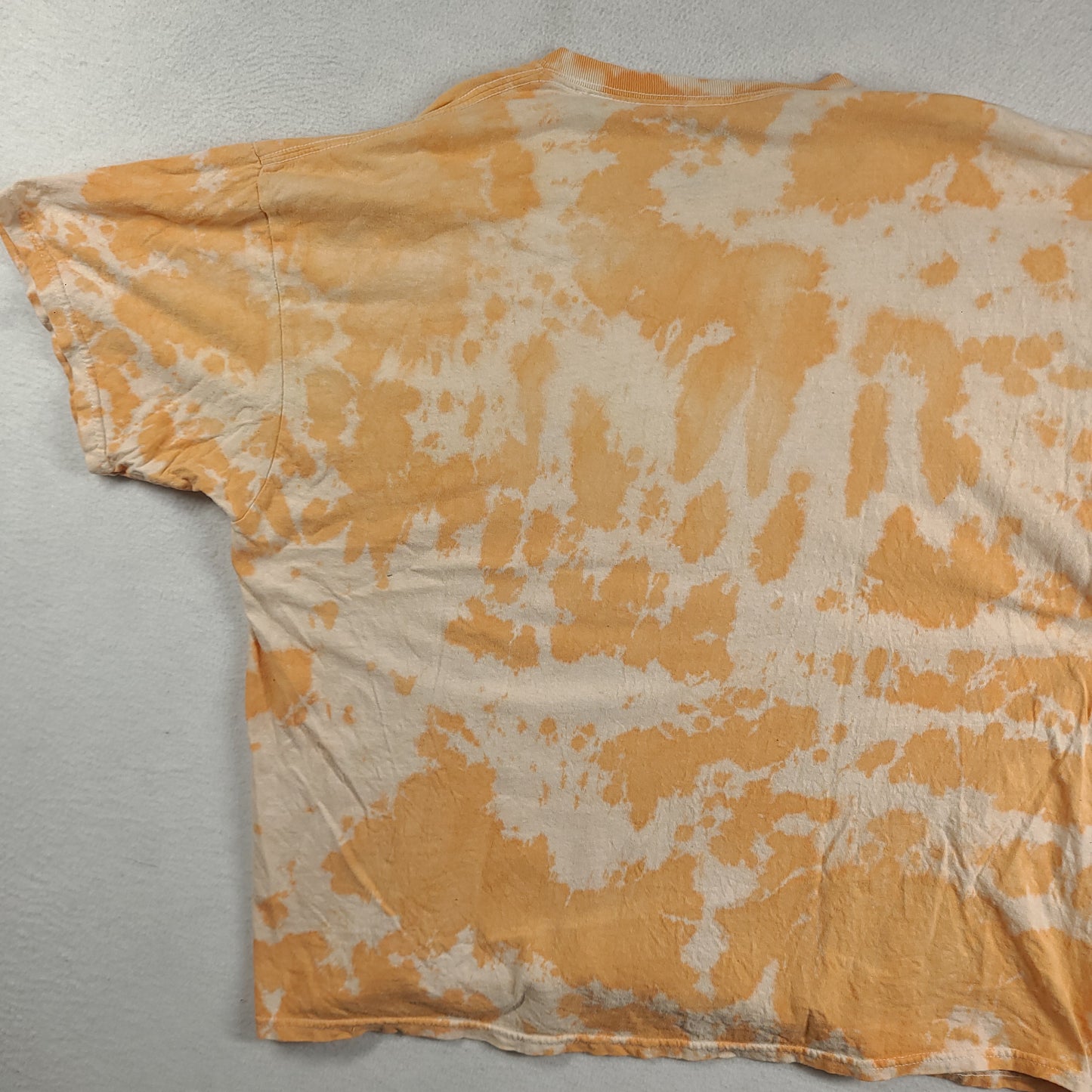 Wu Tang Shirt Size 2XL Cotton Orange Tie Dye Short Sleeve Graphic Tee Rap