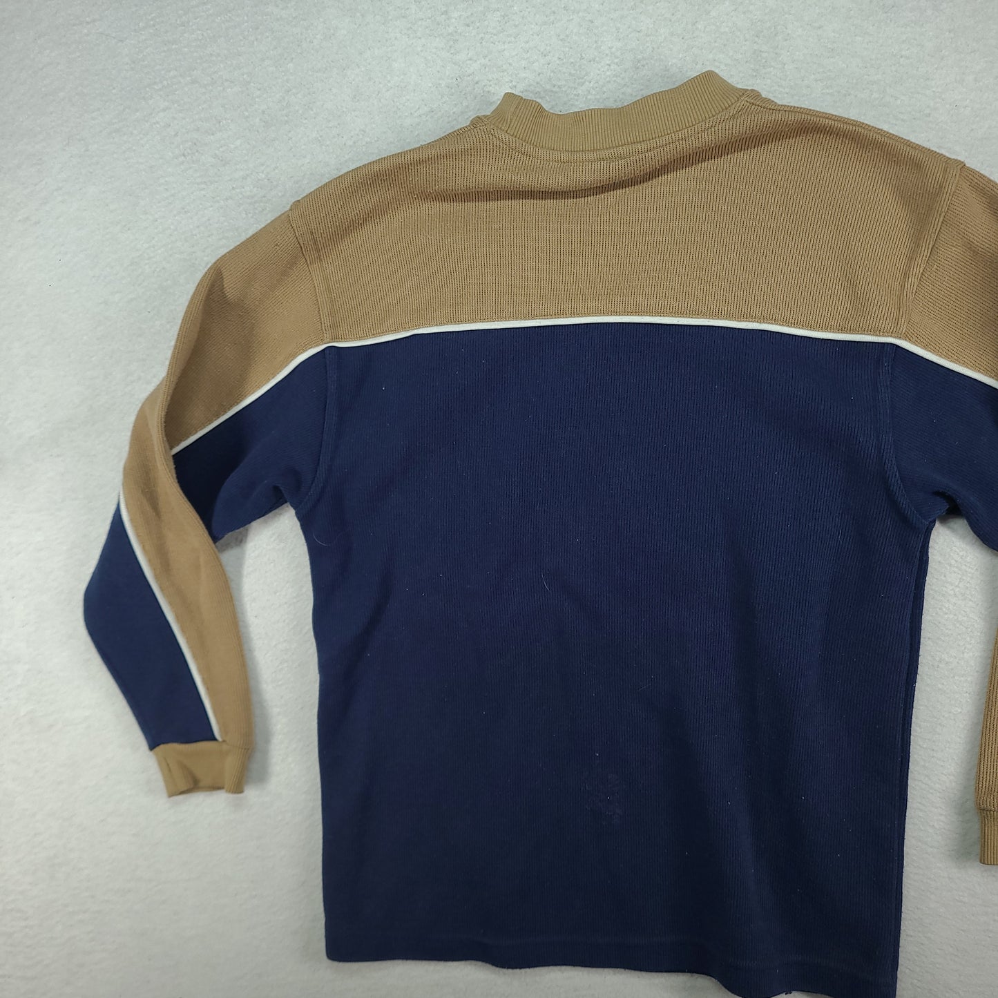 Maui and Sons Sweater Size 12 Pullover Beige Blue Y2K Surf Youth or Womens