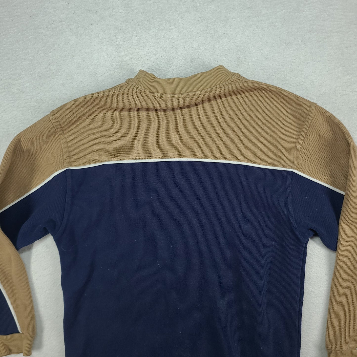 Maui and Sons Sweater Size 12 Pullover Beige Blue Y2K Surf Youth or Womens
