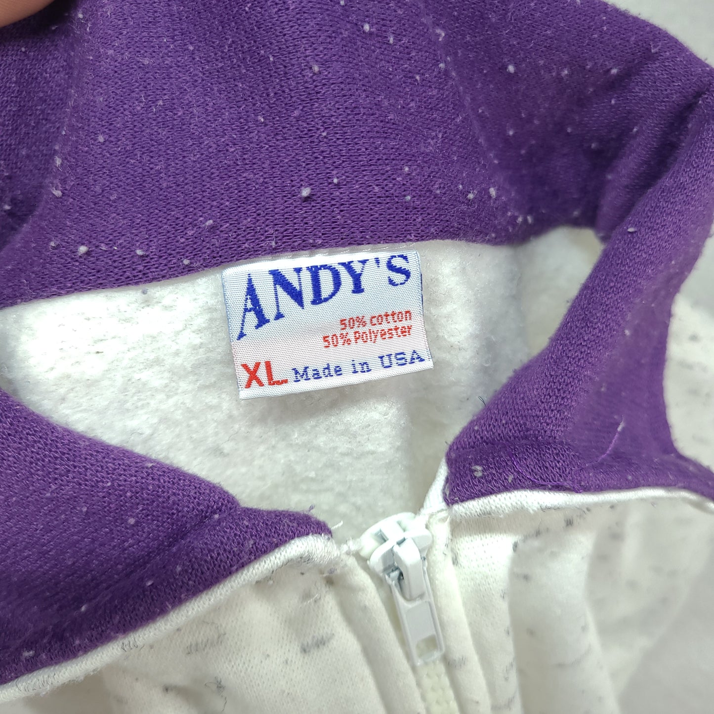 Vintage SF California Jumper Pullover White Made in USA XL Andys Polyester Cotton