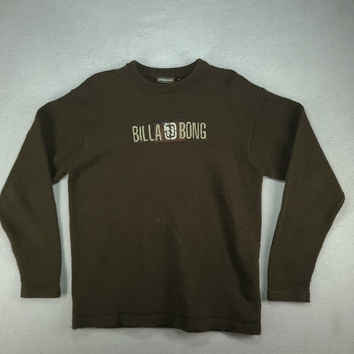 Billabong Sweater Jumper Knit Pullover Size M Y2K Winter Adult