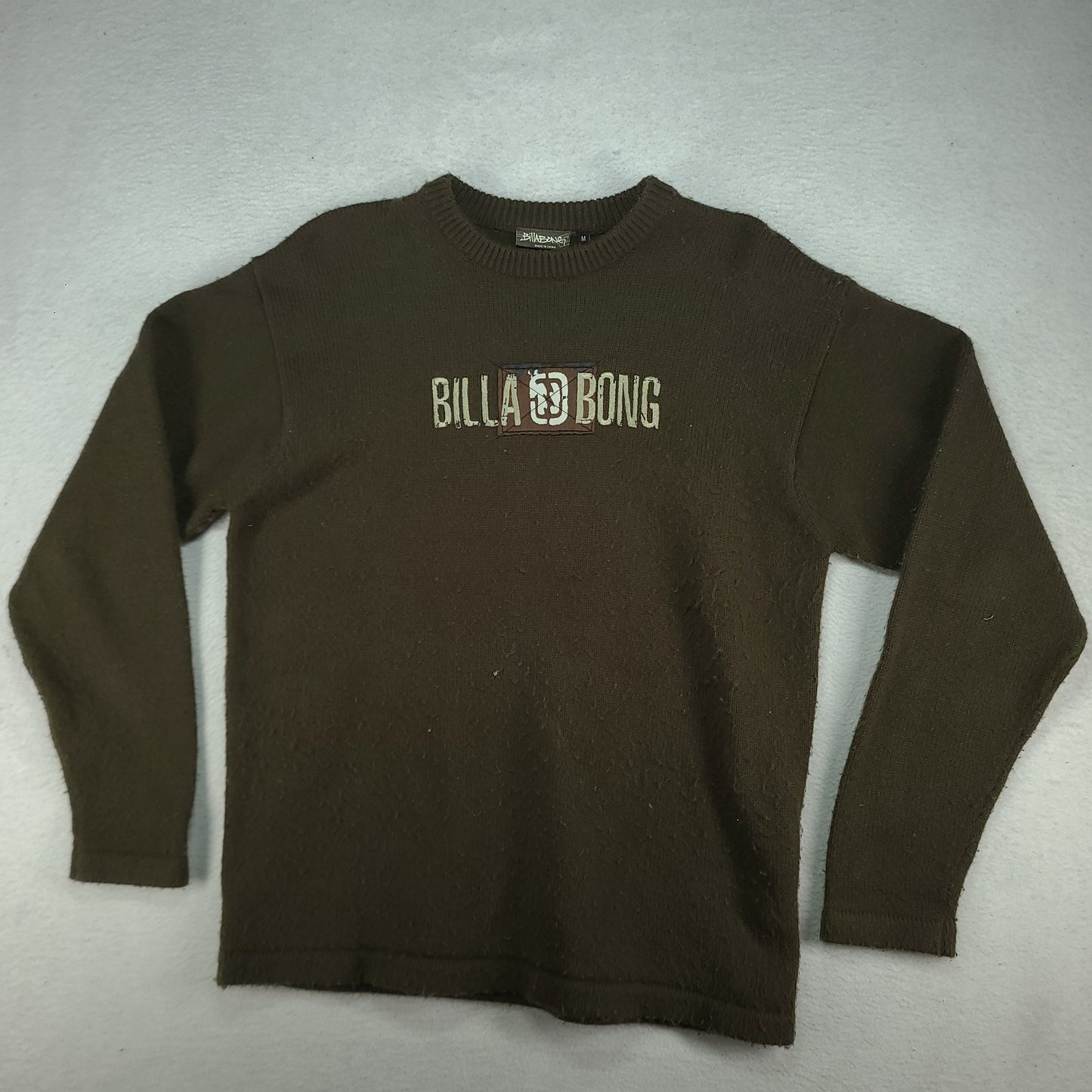 Billabong Sweater Jumper Knit Pullover Size M Y2K Winter Adult