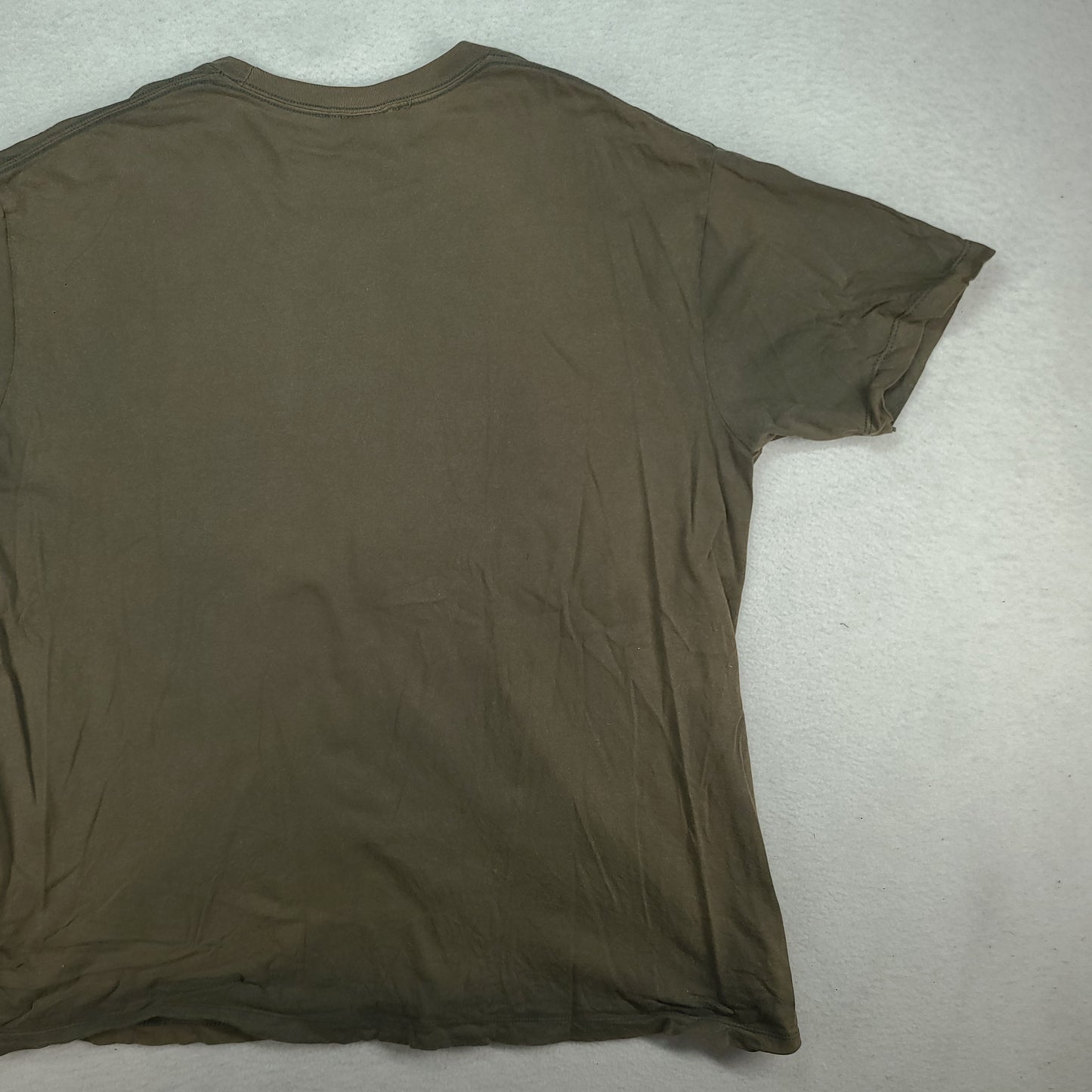 Tapout Shirt Grey Y2K Short Sleeve Spellout Tee Faded Atomic XL