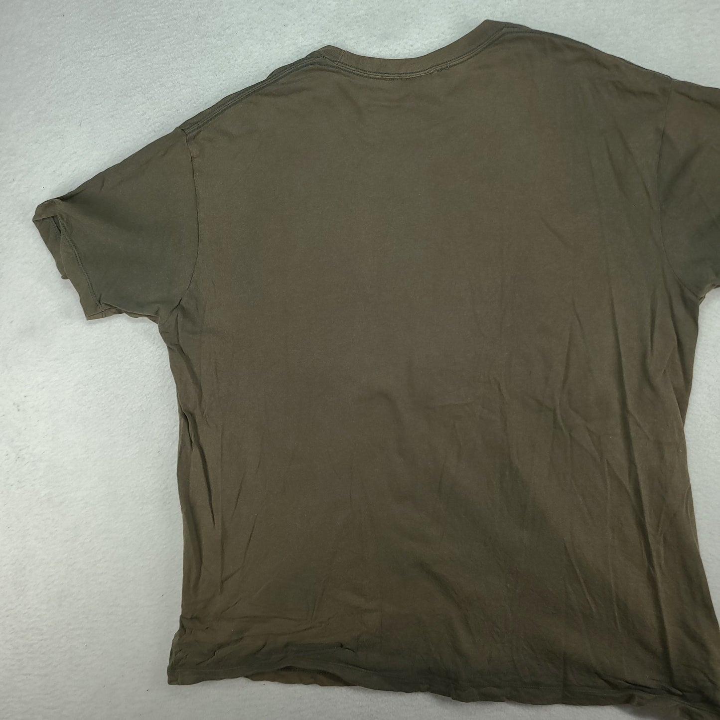 Tapout Shirt Grey Y2K Short Sleeve Spellout Tee Faded Atomic XL