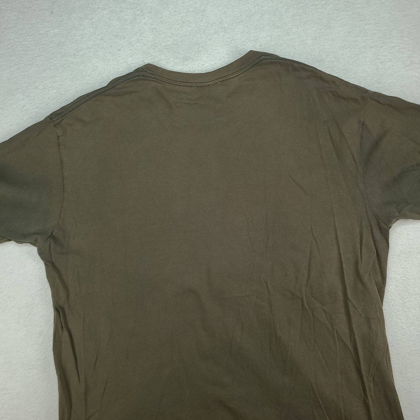 Tapout Shirt Grey Y2K Short Sleeve Spellout Tee Faded Atomic XL