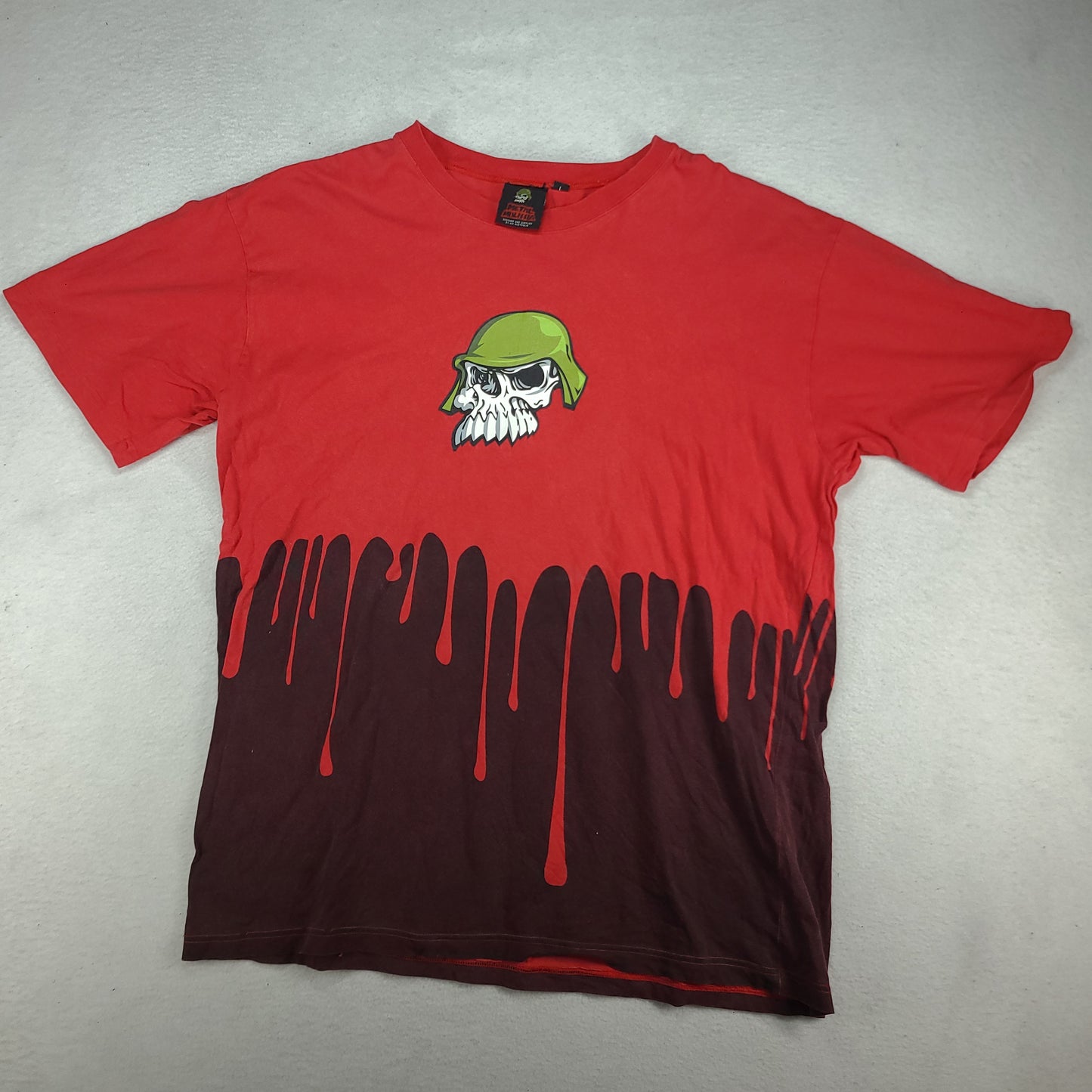Metal Mulisha Shirt Red Black Short Sleeve Logo Tee Adult Size L Cotton
