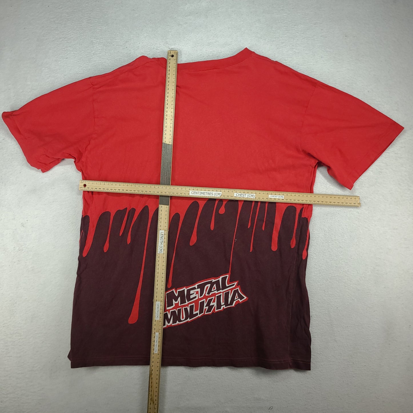 Metal Mulisha Shirt Red Black Short Sleeve Logo Tee Adult Size L Cotton