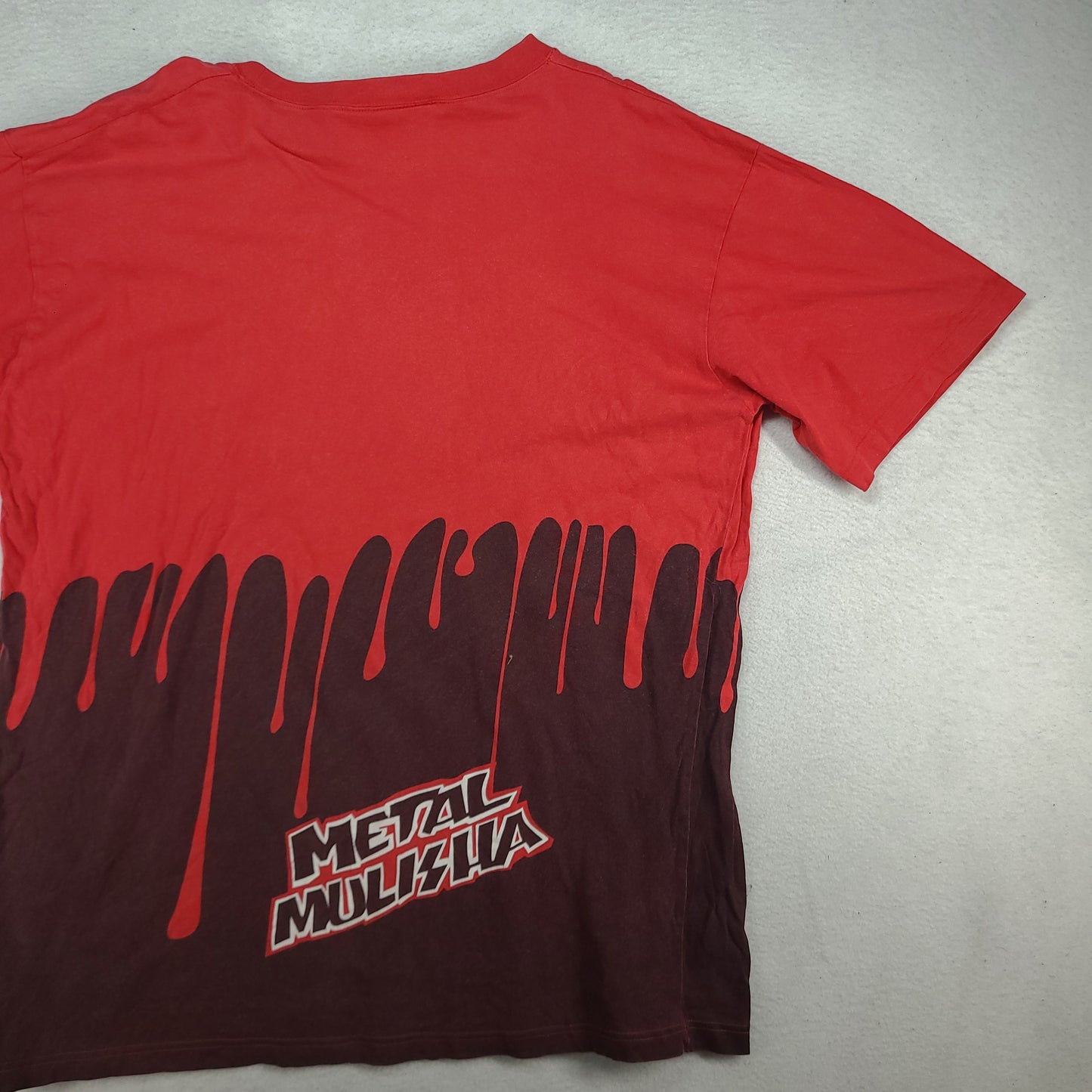 Metal Mulisha Shirt Red Black Short Sleeve Logo Tee Adult Size L Cotton