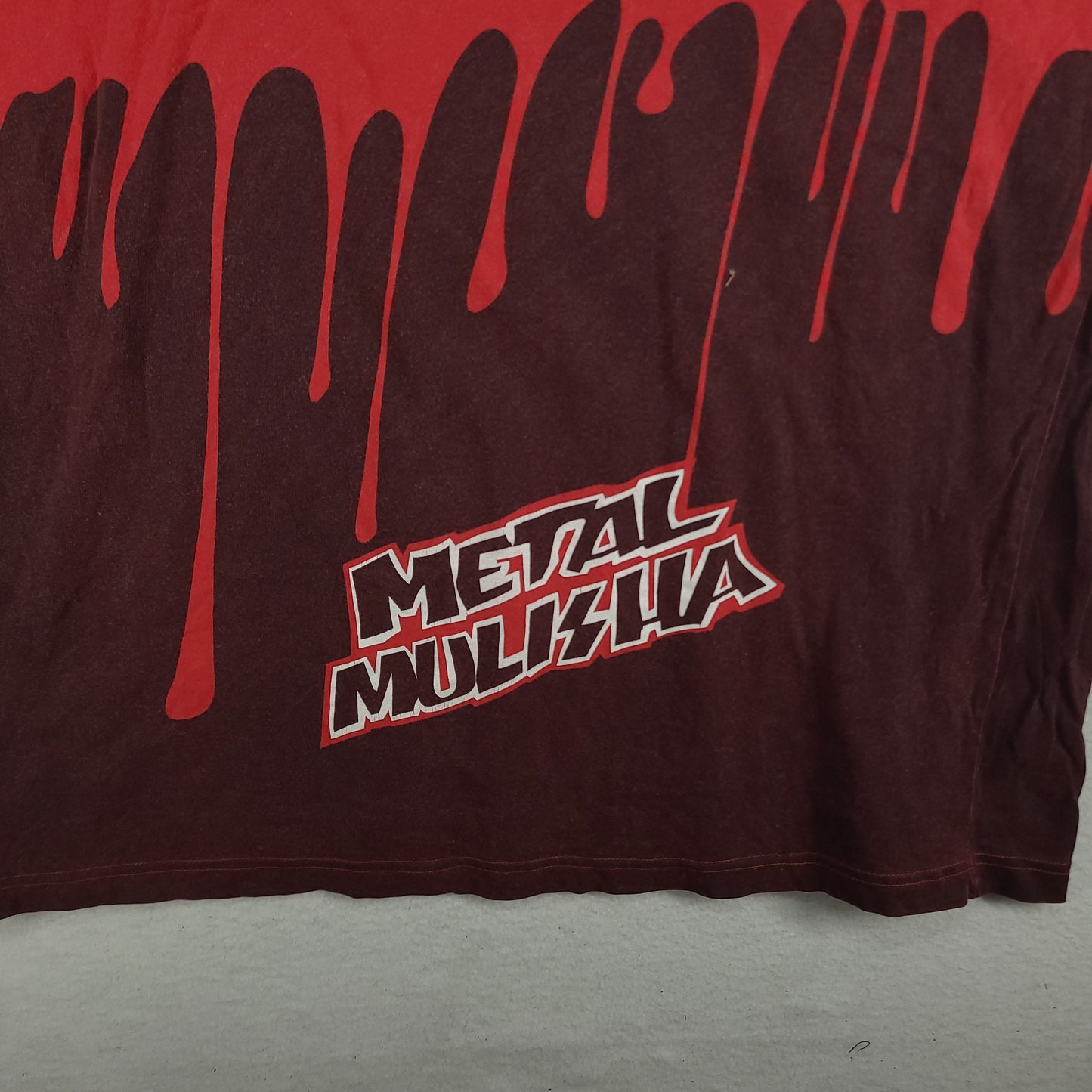 Metal Mulisha Shirt Red Black Short Sleeve Logo Tee Adult Size L Cotton
