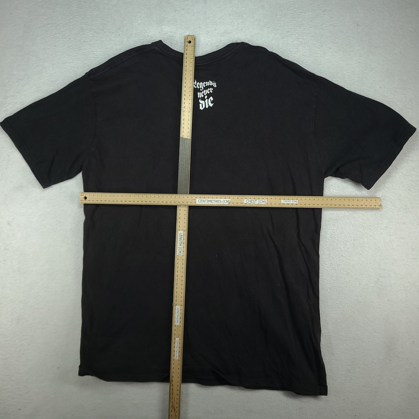 Juice Wrld Shirt Legends Never Die Black Graphic Tee Hip Size 2XL Adult