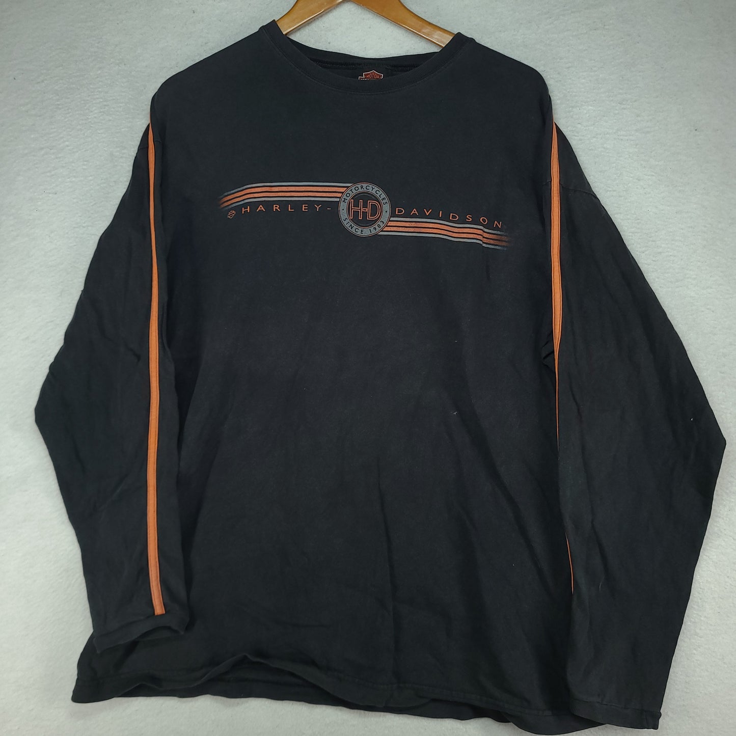 Vintage Harley Davidson Shirt XL Long Sleeve Hog Boar Rare West Virginia 1998