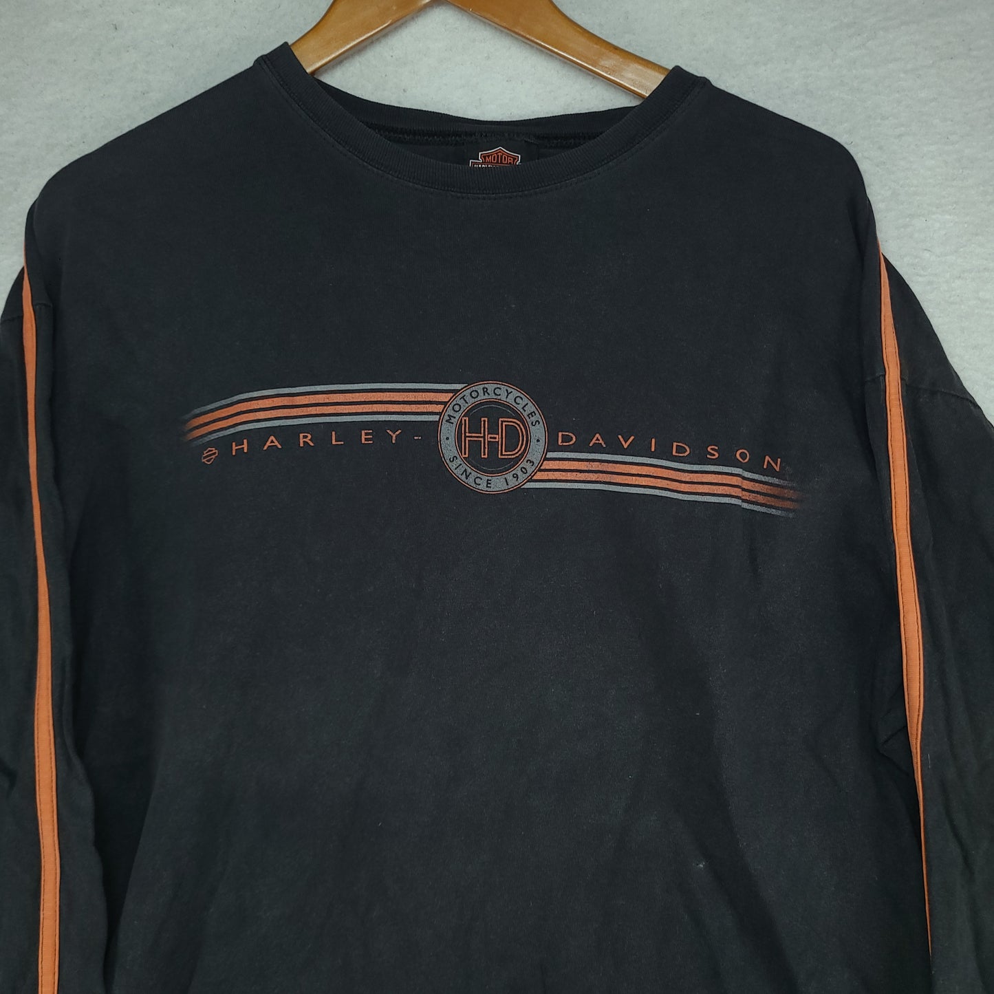 Vintage Harley Davidson Shirt XL Long Sleeve Hog Boar Rare West Virginia 1998