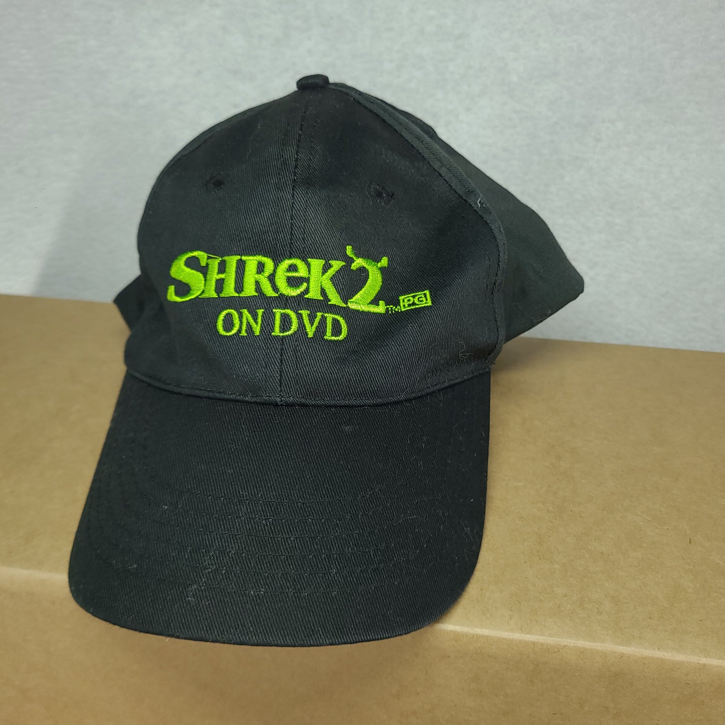 Vintage Shrek 2 Hat DVD Promo Strapback Dreamworks Adult Black
