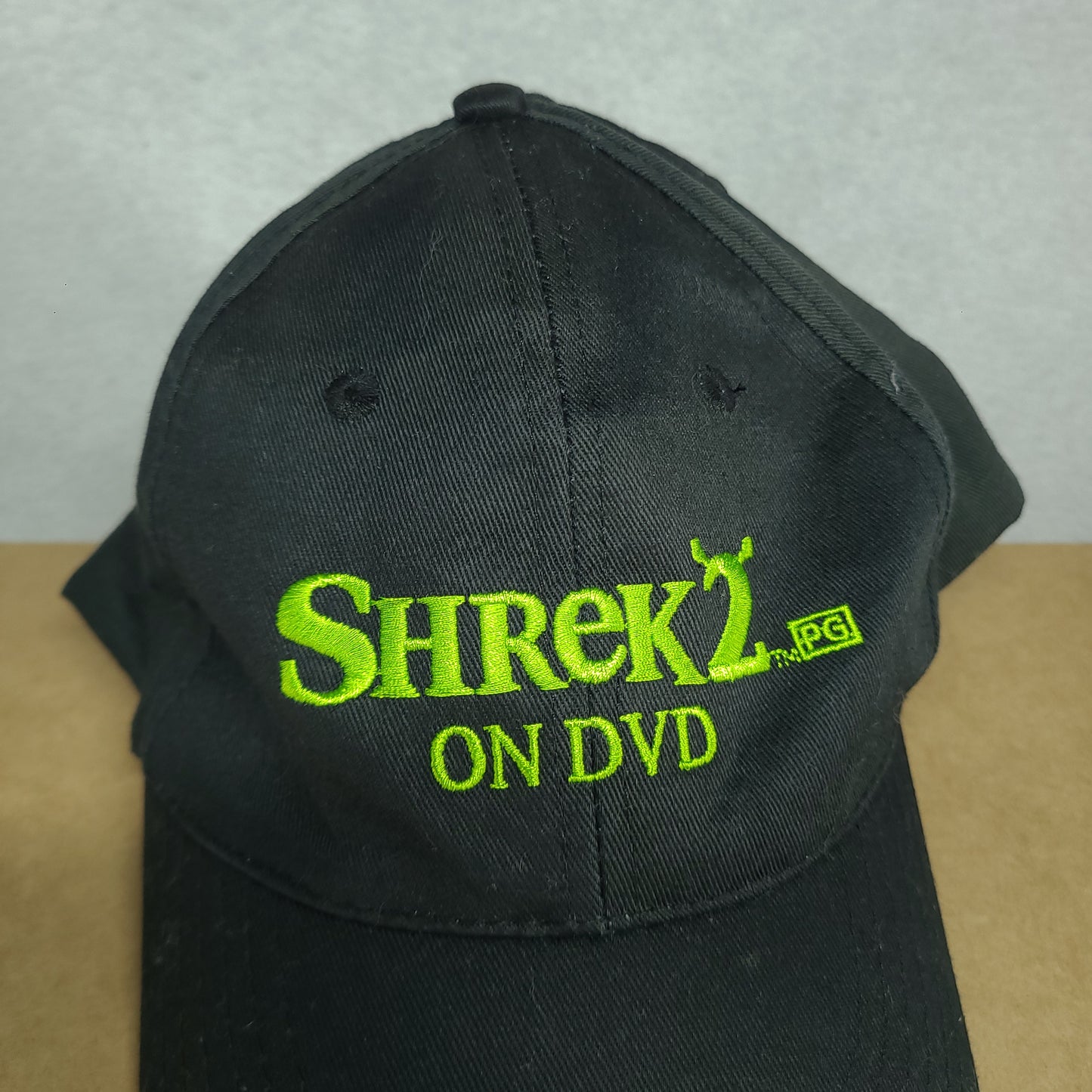 Vintage Shrek 2 Hat DVD Promo Strapback Dreamworks Adult Black