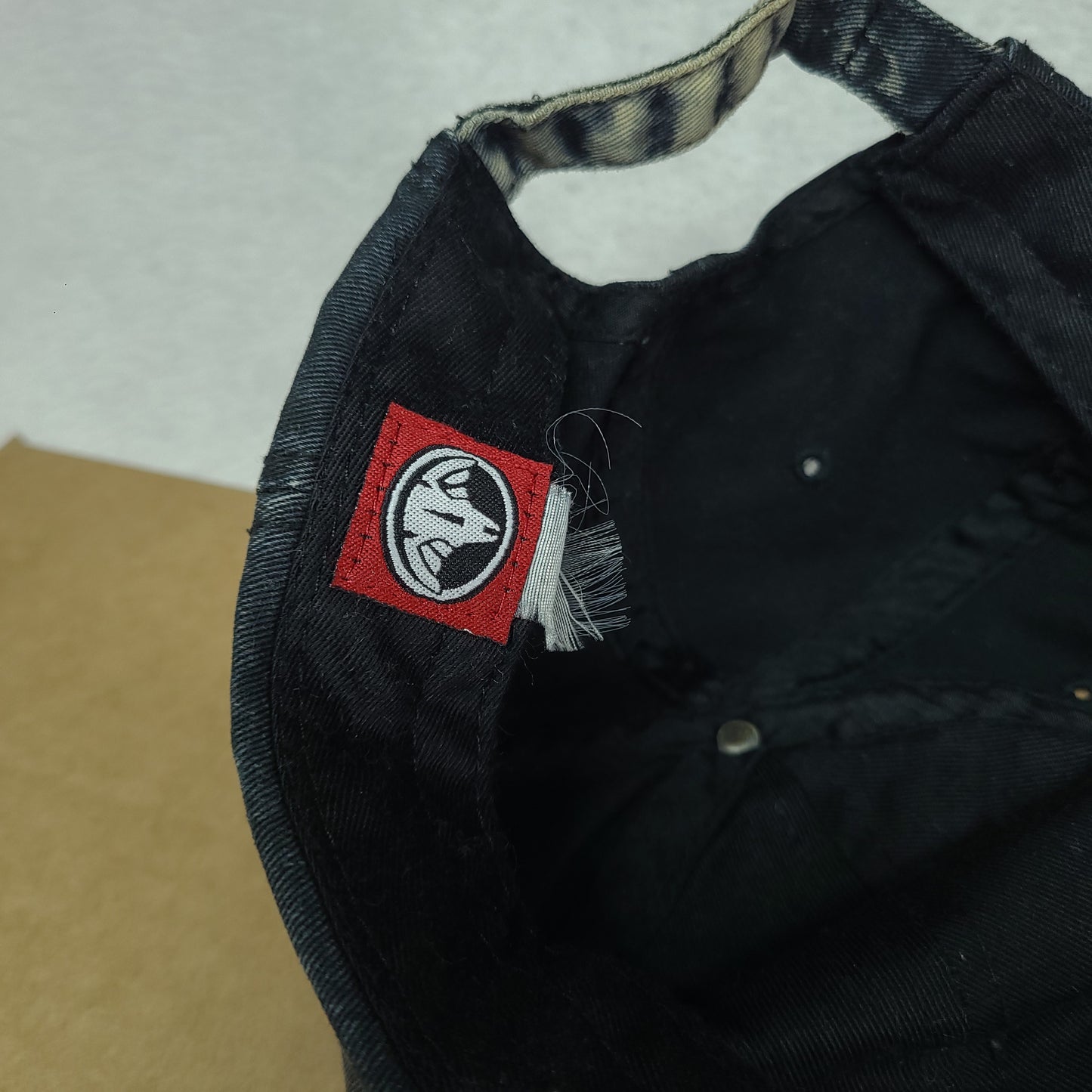 Vintage Y2K Hat Hunting Grunge Grey Elk Logo Adult Faded