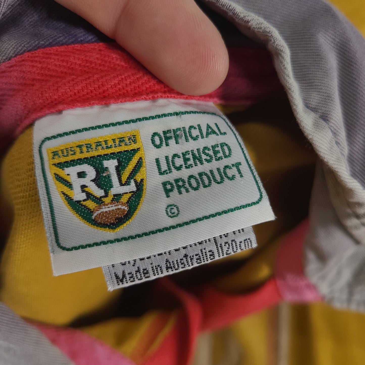 Vintage 90s South Queensland Crushers Jersey Rugby League XL 120CM