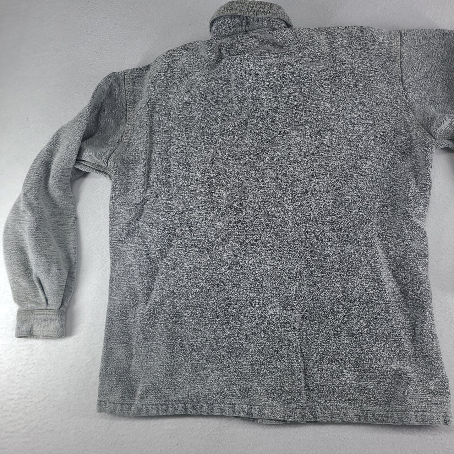 Vintage Kuta Lines Shirt Heavyweight Jumper Style Snap Button Size S Cotton