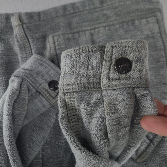 Vintage Kuta Lines Shirt Heavyweight Jumper Style Snap Button Size S Cotton