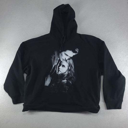 Twilight Hoodie Womens Size XL Boxy Fit Edward Bella Movie Spellout