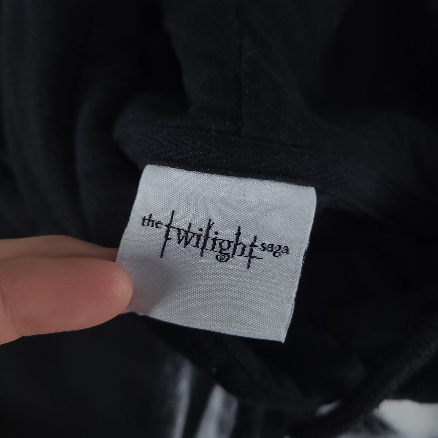 Twilight Hoodie Womens Size XL Boxy Fit Edward Bella Movie Spellout