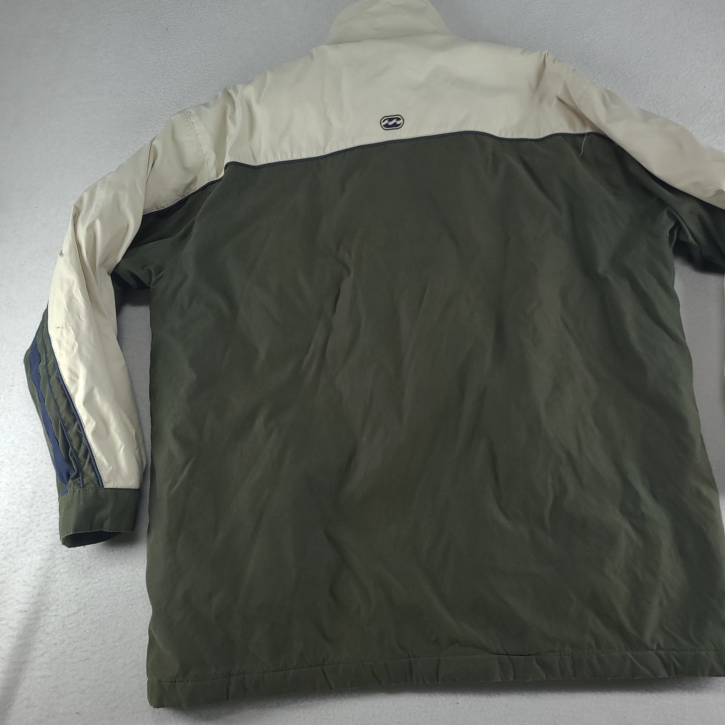 Vintage Billabong Jacket Windbreaker Brown Beige Adult Size XL