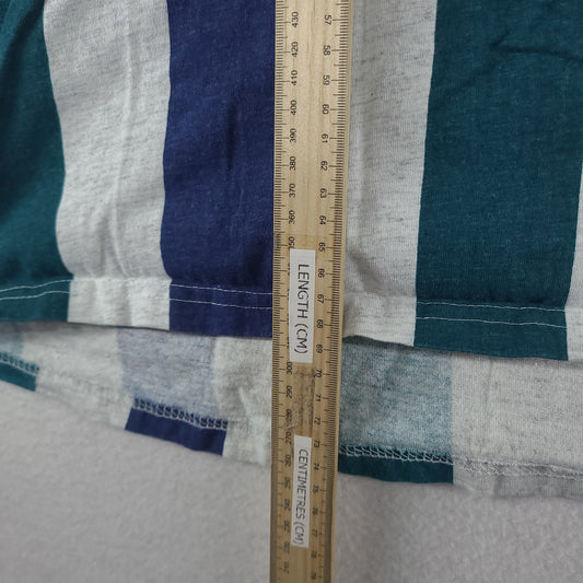Vintage Labor University Shirt Striped Delivery Club Maternity Midwife Tee Size M Cotton