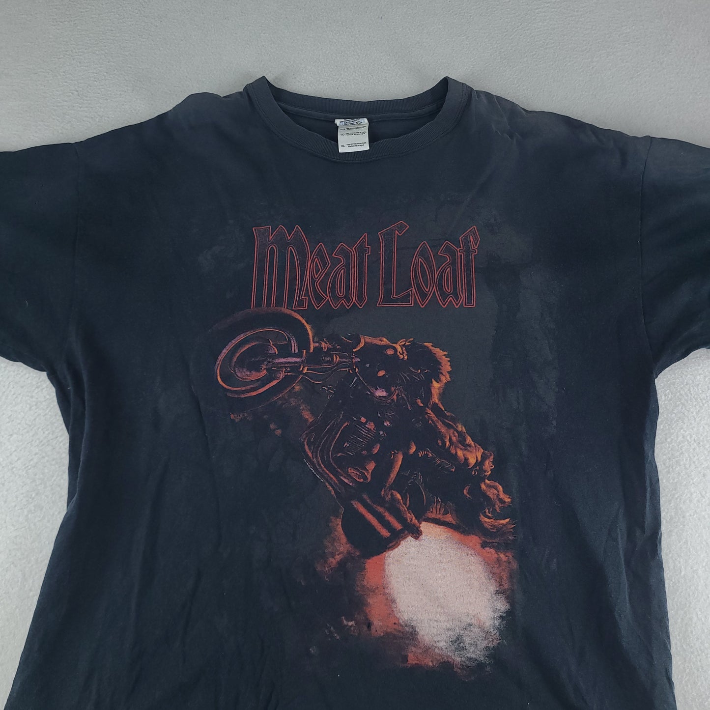 Meat Loaf Shirt Australian Tour 2011 Guilty Pleasure Tour Black Graphic Tee Size XL