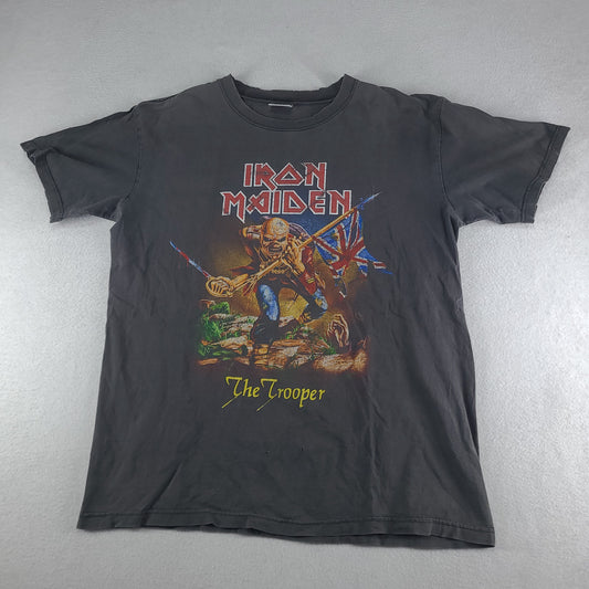 Iron Maiden Shirt Graphic Tee Size XL Super Sport Thai Bootleg Faded Casual Black