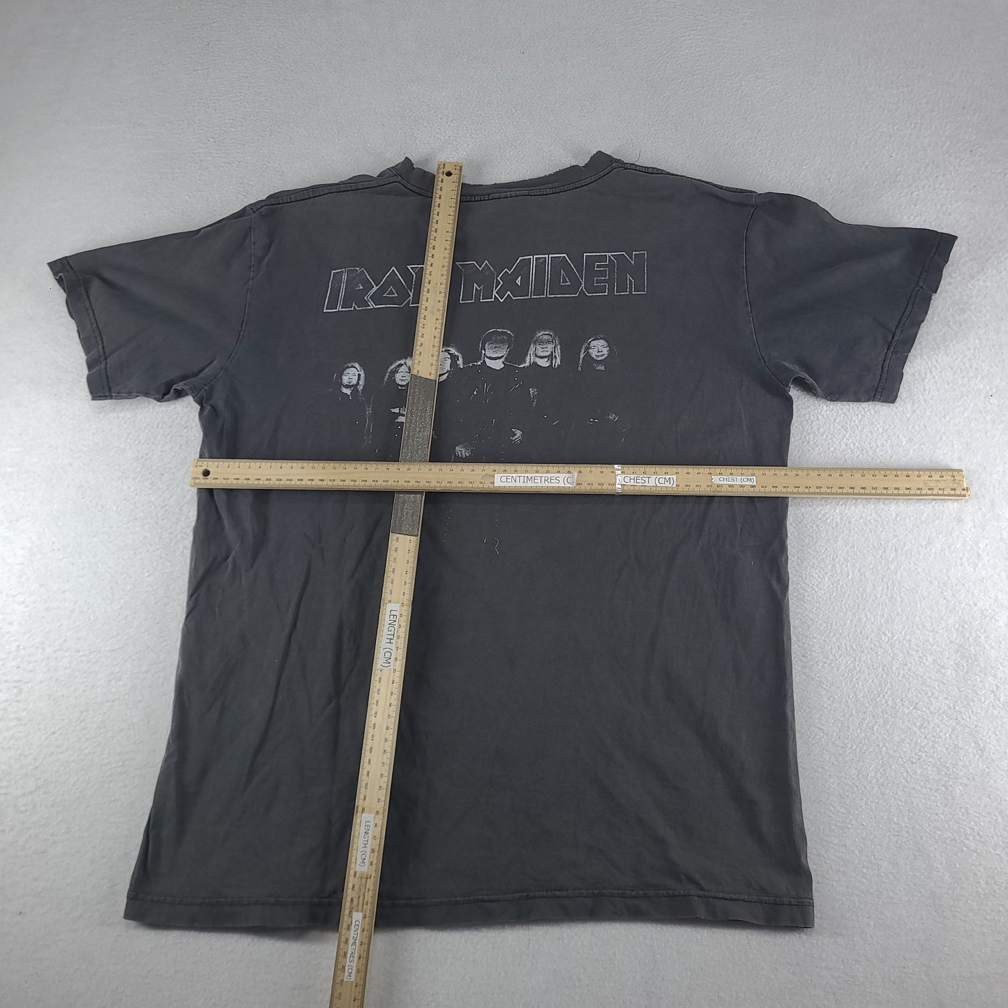 Iron Maiden Shirt Graphic Tee Size XL Super Sport Thai Bootleg Faded Casual Black